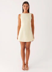 Lulita Mini Dress - Buttercream Yellow
