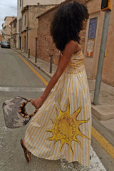 Yellow Stripe Ashley Dress