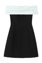 Off the Shoulder White Short Dress