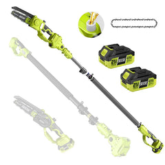 2-in-1 Cordless Pole Pruner & Mini Chainsaw – 15ft Reach
